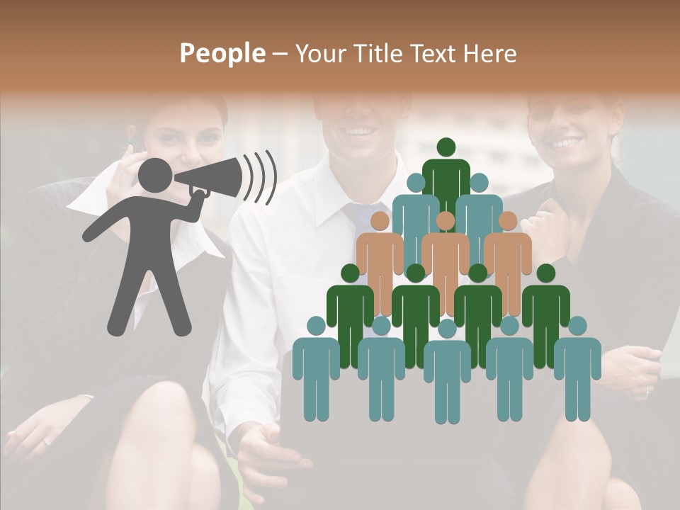 Caucasian Business Good Looking PowerPoint Template