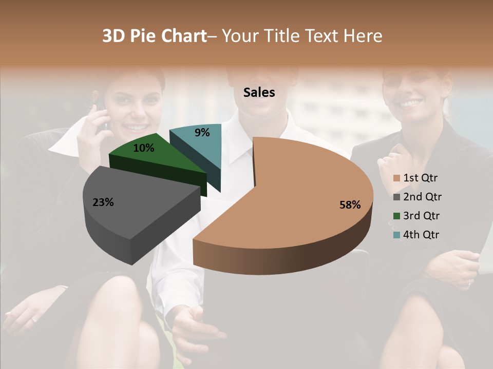 Caucasian Business Good Looking PowerPoint Template