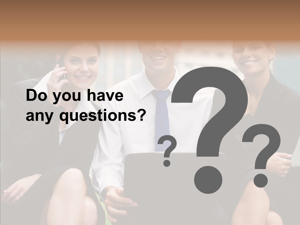 Caucasian Business Good Looking PowerPoint Template