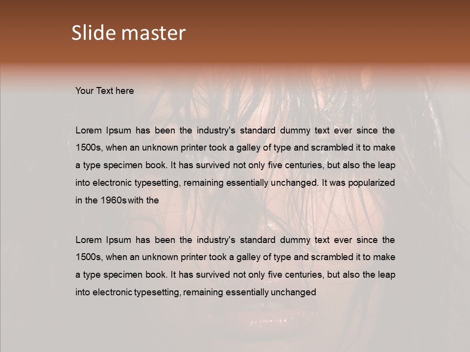 Sensuality Cosmetics Y PowerPoint Template