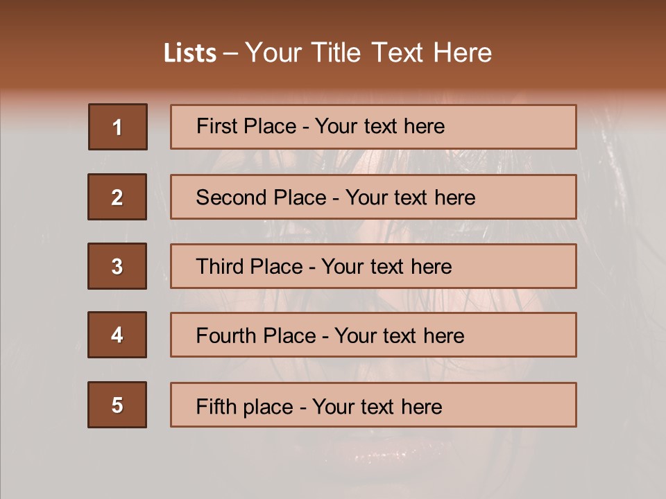 Sensuality Cosmetics Y PowerPoint Template