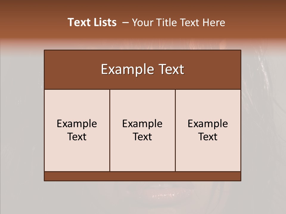 Sensuality Cosmetics Y PowerPoint Template