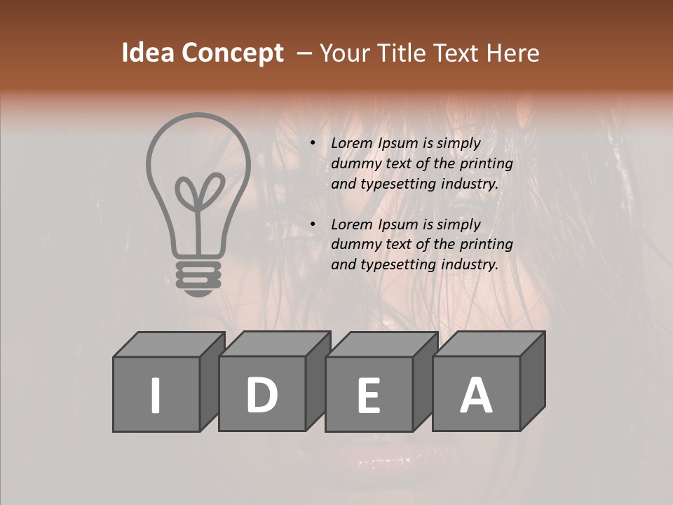 Sensuality Cosmetics Y PowerPoint Template