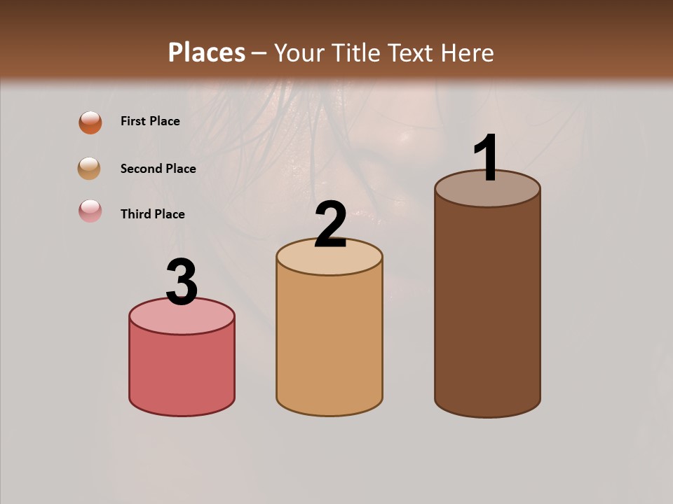 Cute Caucasian Sensuality PowerPoint Template