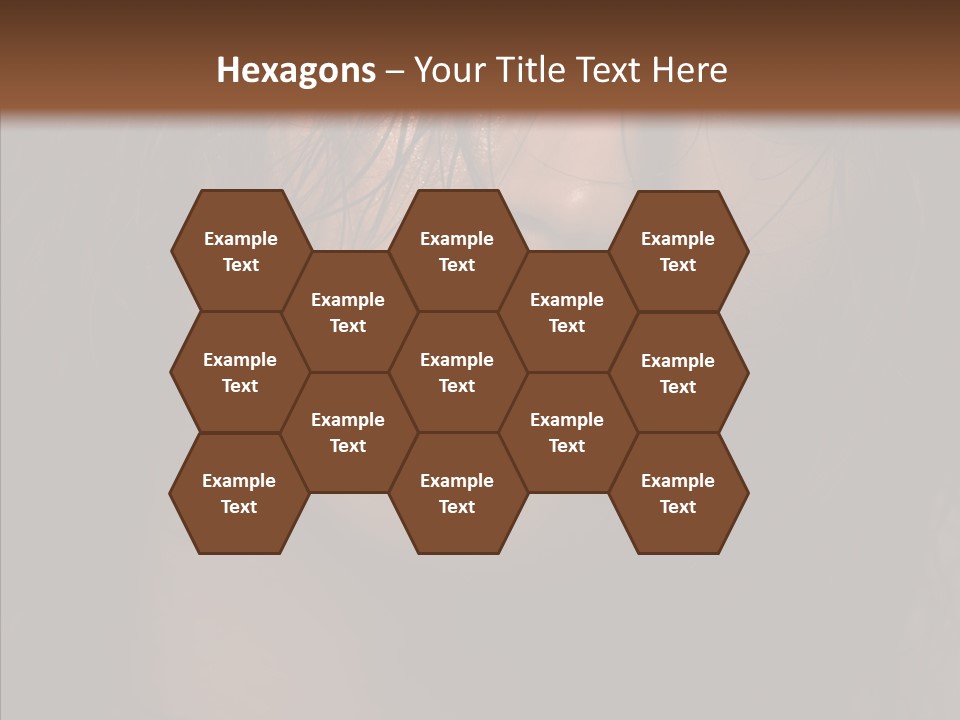 Cute Caucasian Sensuality PowerPoint Template