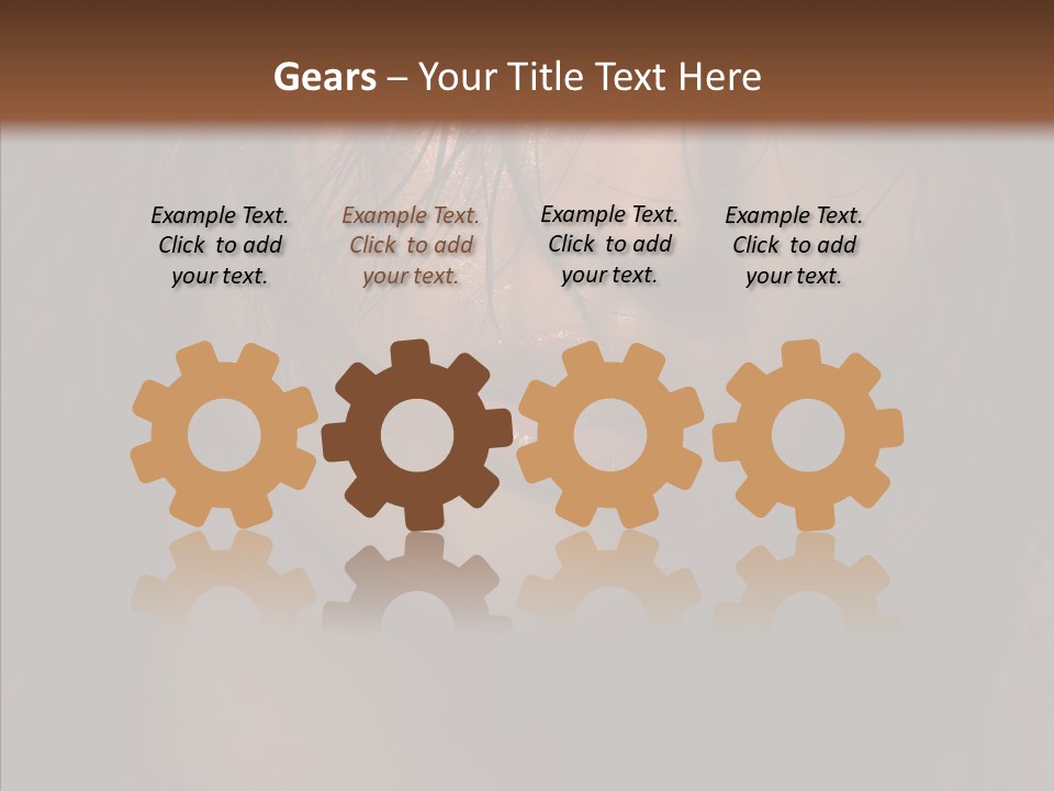 Cute Caucasian Sensuality PowerPoint Template