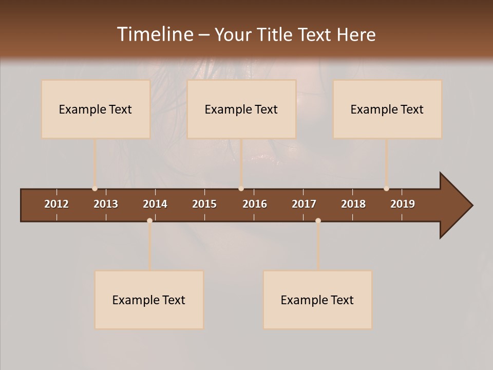 Cute Caucasian Sensuality PowerPoint Template