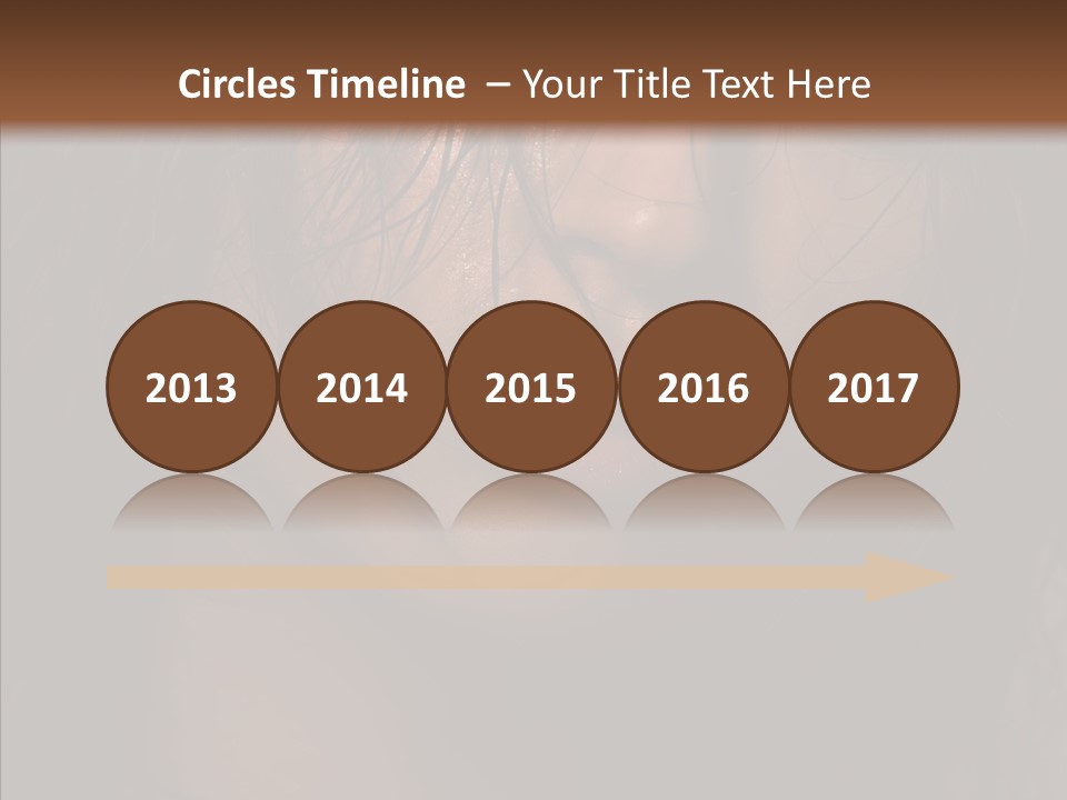 Cute Caucasian Sensuality PowerPoint Template