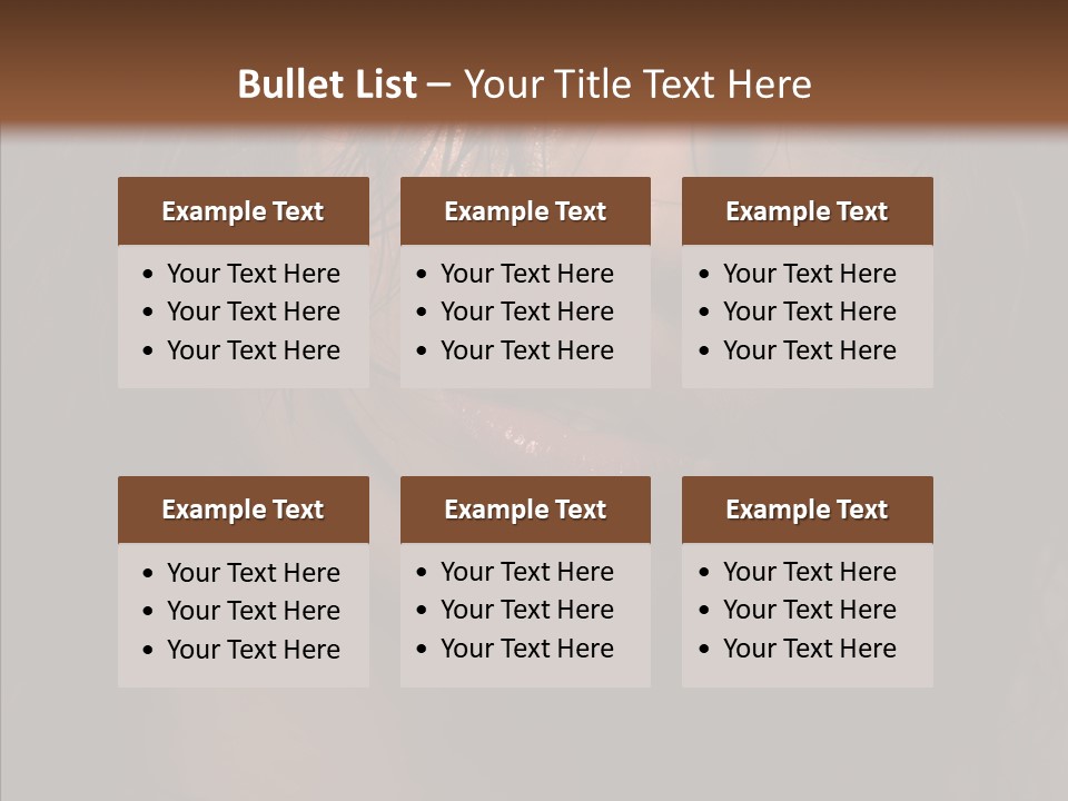 Cute Caucasian Sensuality PowerPoint Template