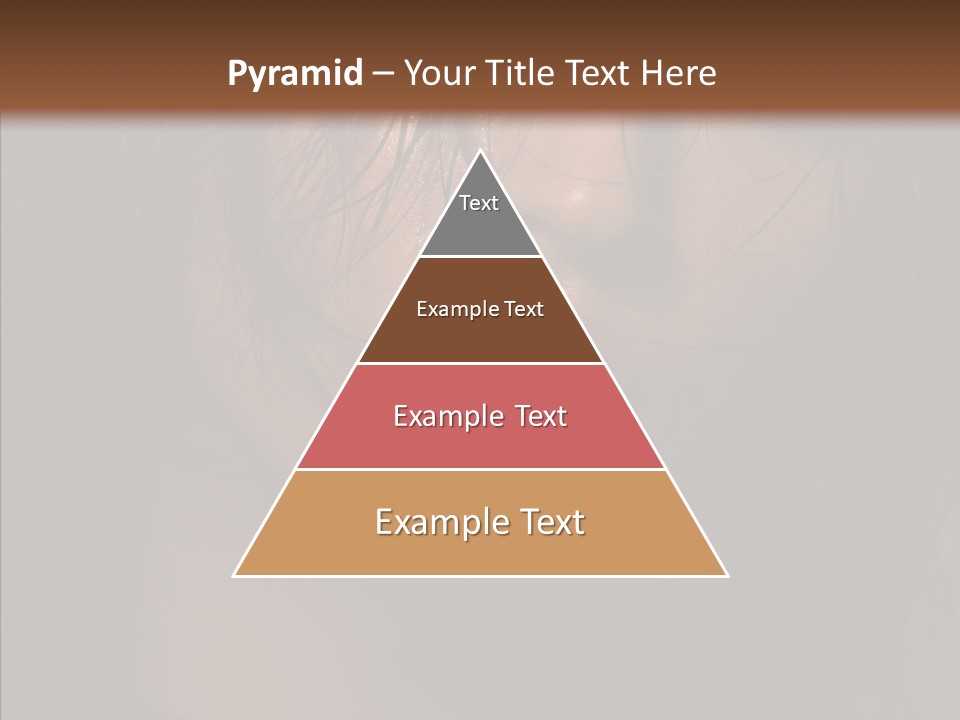 Cute Caucasian Sensuality PowerPoint Template