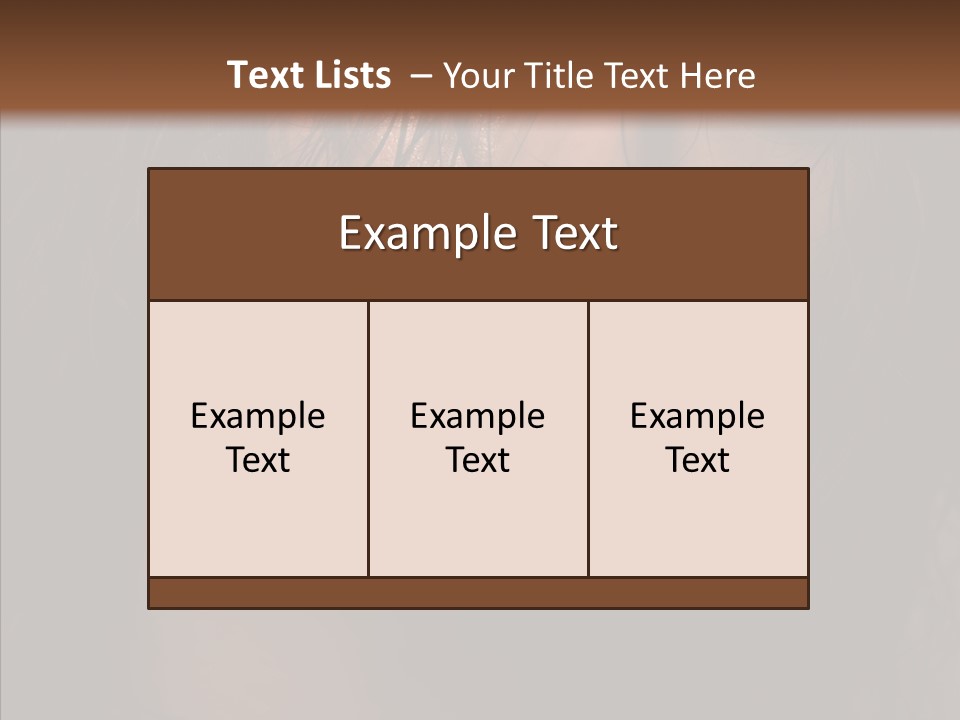 Cute Caucasian Sensuality PowerPoint Template