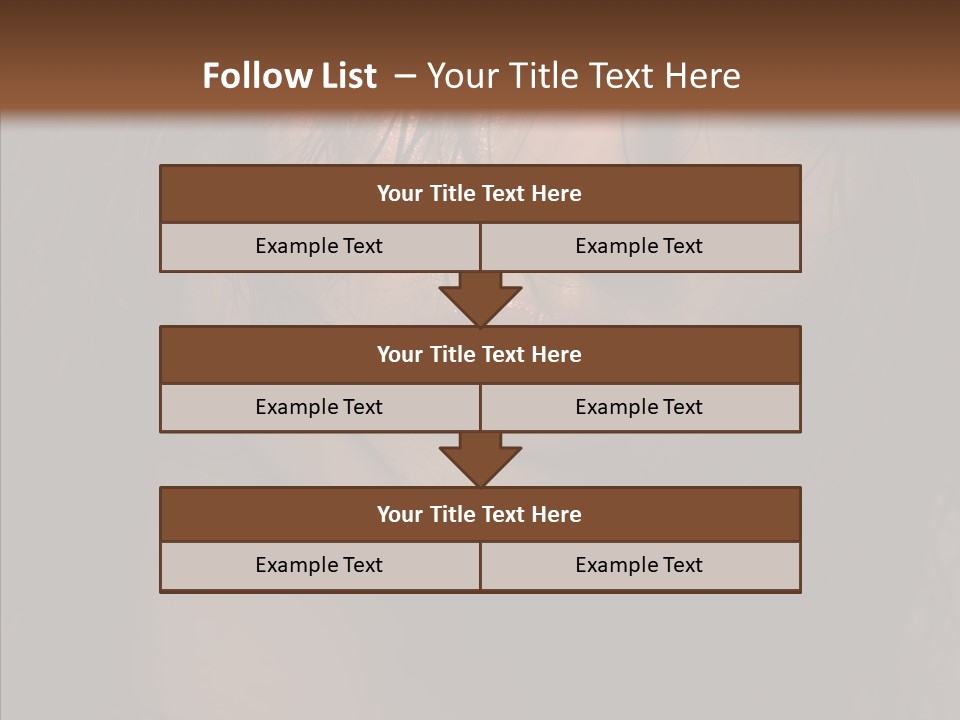 Cute Caucasian Sensuality PowerPoint Template