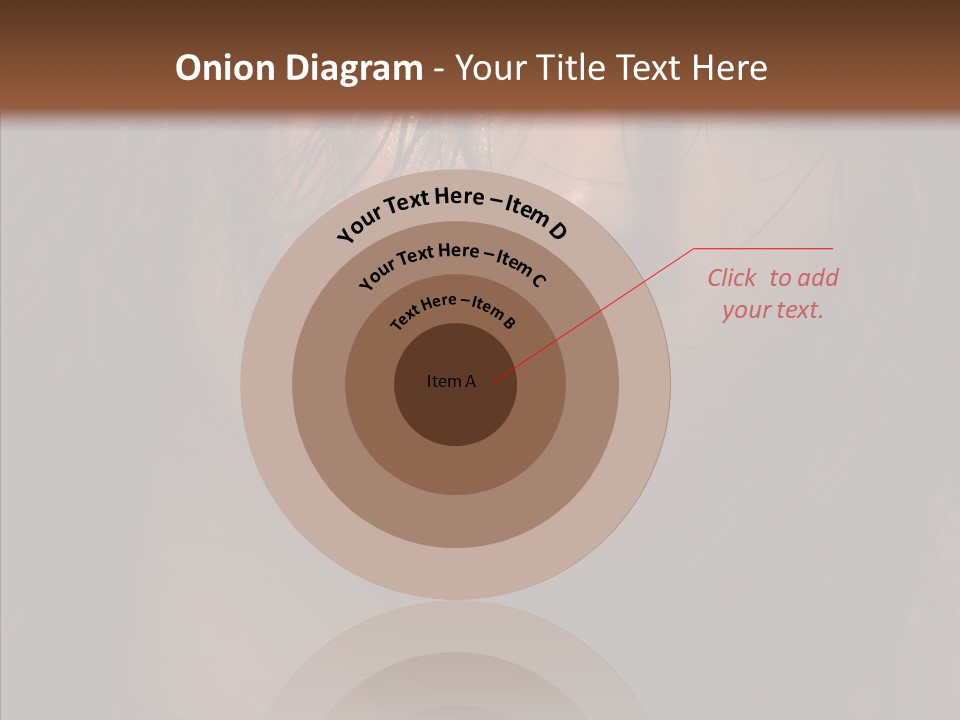 Cute Caucasian Sensuality PowerPoint Template