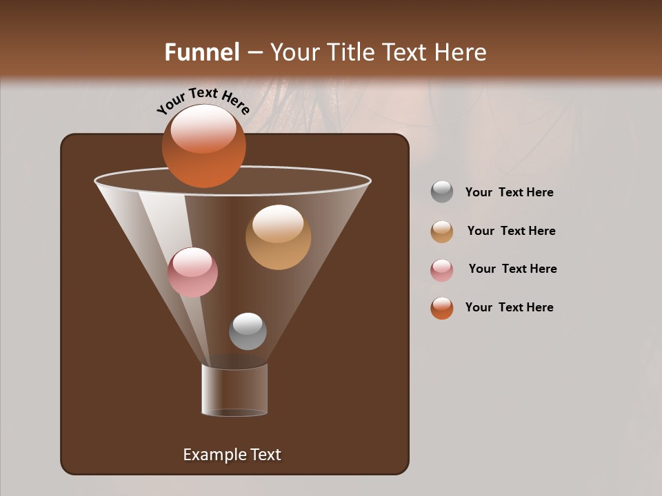 Cute Caucasian Sensuality PowerPoint Template