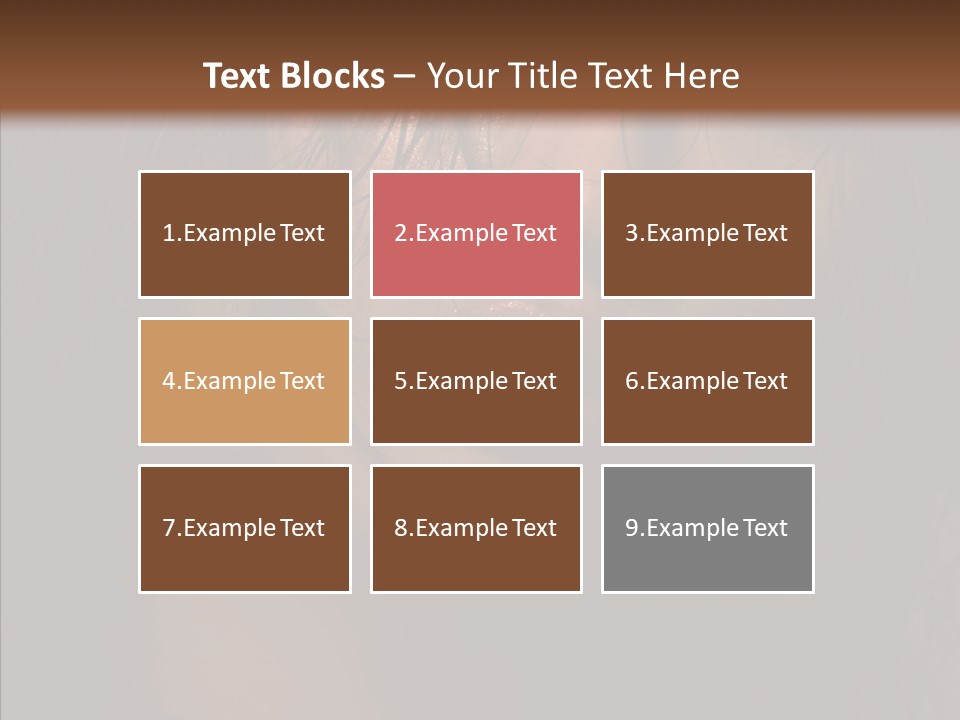 Cute Caucasian Sensuality PowerPoint Template