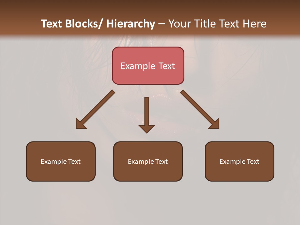 Cute Caucasian Sensuality PowerPoint Template