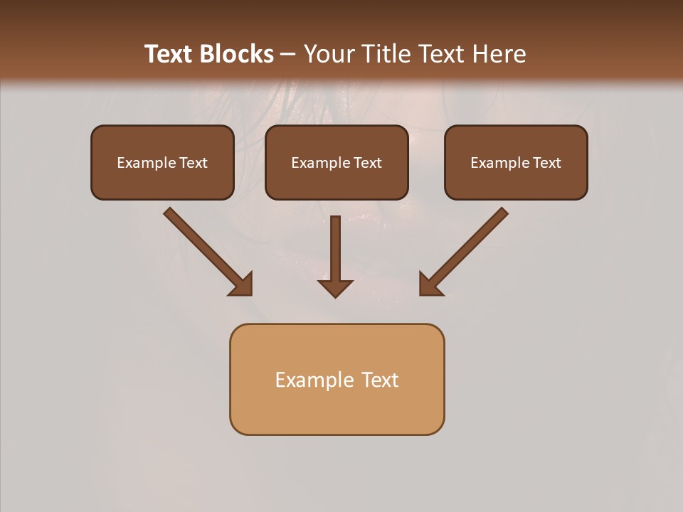 Cute Caucasian Sensuality PowerPoint Template