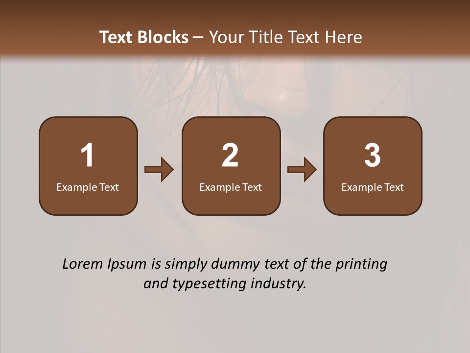 Cute Caucasian Sensuality PowerPoint Template