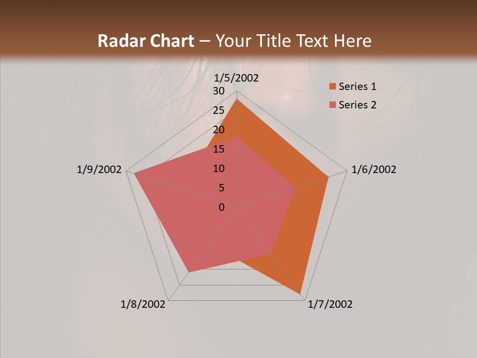 Cute Caucasian Sensuality PowerPoint Template