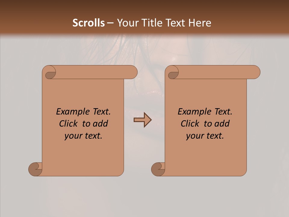 Cute Caucasian Sensuality PowerPoint Template
