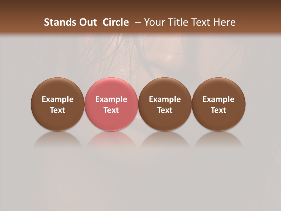 Cute Caucasian Sensuality PowerPoint Template