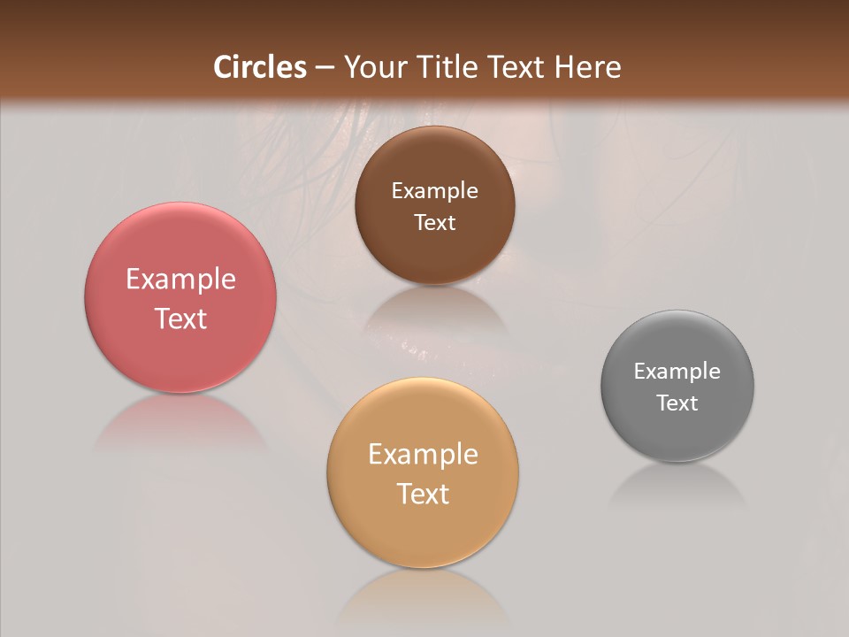 Cute Caucasian Sensuality PowerPoint Template