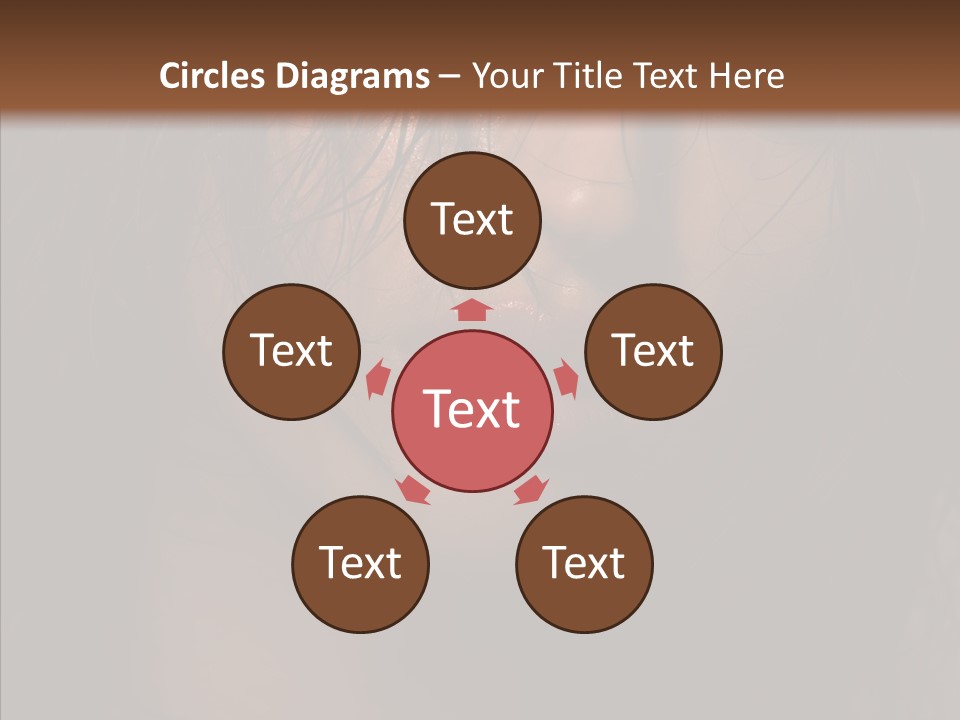 Cute Caucasian Sensuality PowerPoint Template