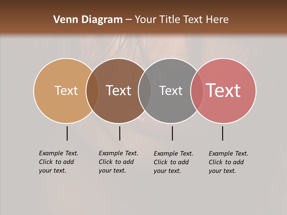 Cute Caucasian Sensuality PowerPoint Template