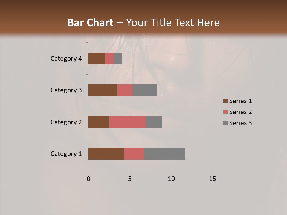 Cute Caucasian Sensuality PowerPoint Template