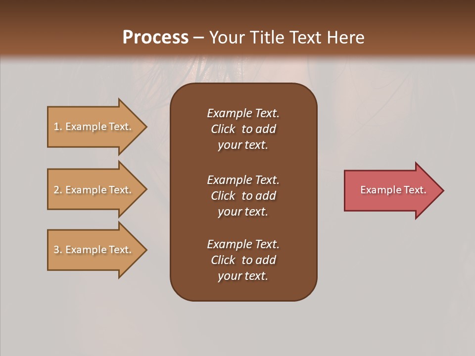Cute Caucasian Sensuality PowerPoint Template