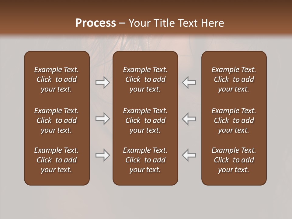Cute Caucasian Sensuality PowerPoint Template