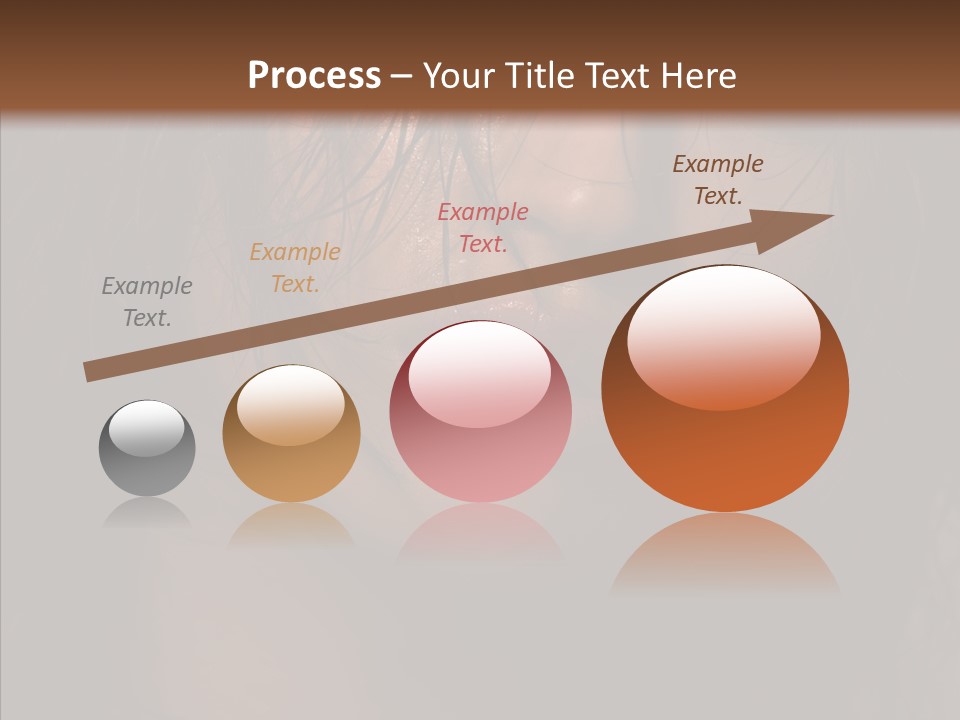 Cute Caucasian Sensuality PowerPoint Template