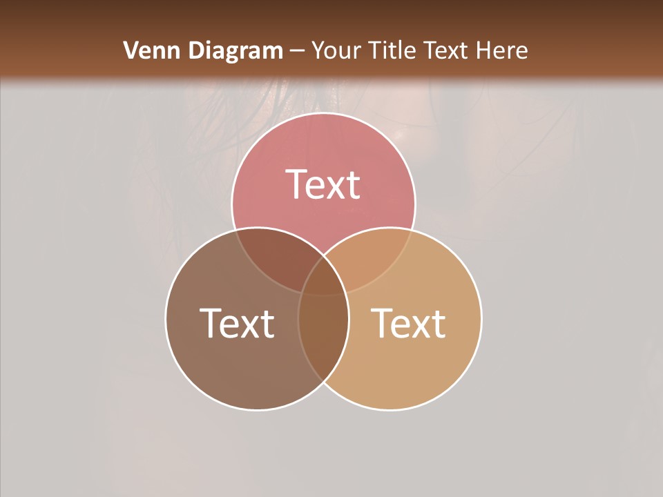 Cute Caucasian Sensuality PowerPoint Template