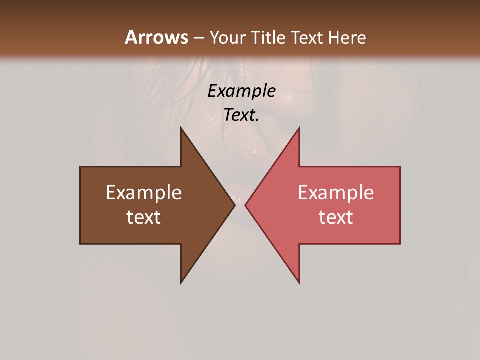 Cute Caucasian Sensuality PowerPoint Template