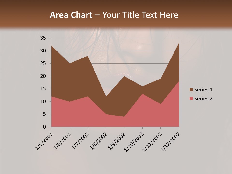 Cute Caucasian Sensuality PowerPoint Template