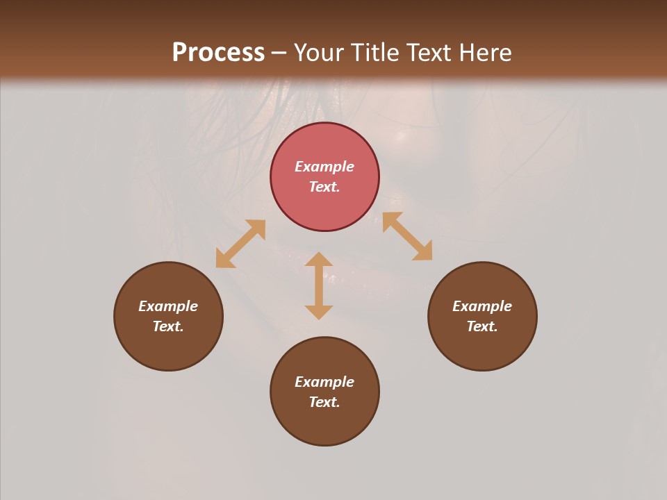 Cute Caucasian Sensuality PowerPoint Template