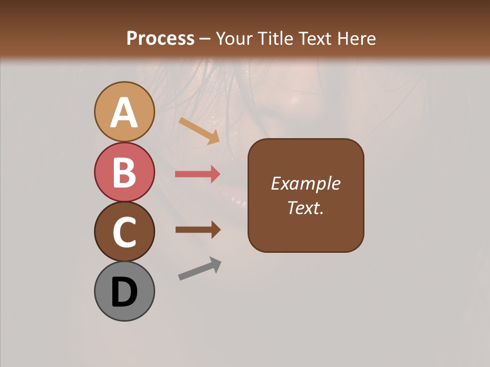 Cute Caucasian Sensuality PowerPoint Template