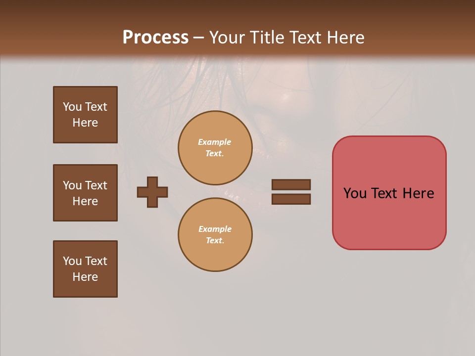 Cute Caucasian Sensuality PowerPoint Template