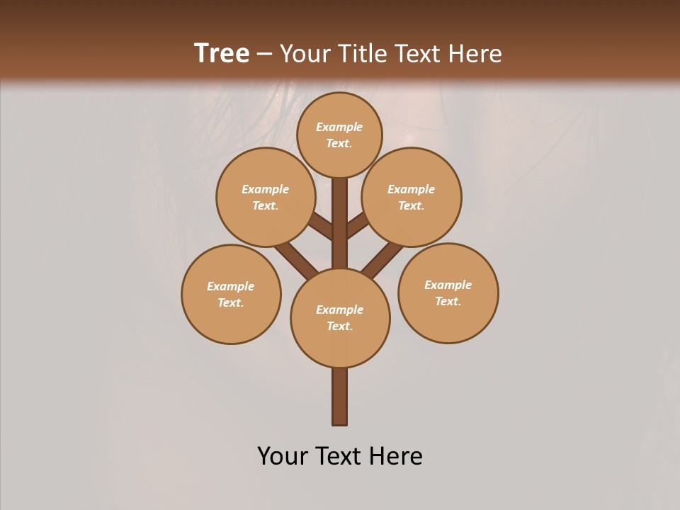 Cute Caucasian Sensuality PowerPoint Template