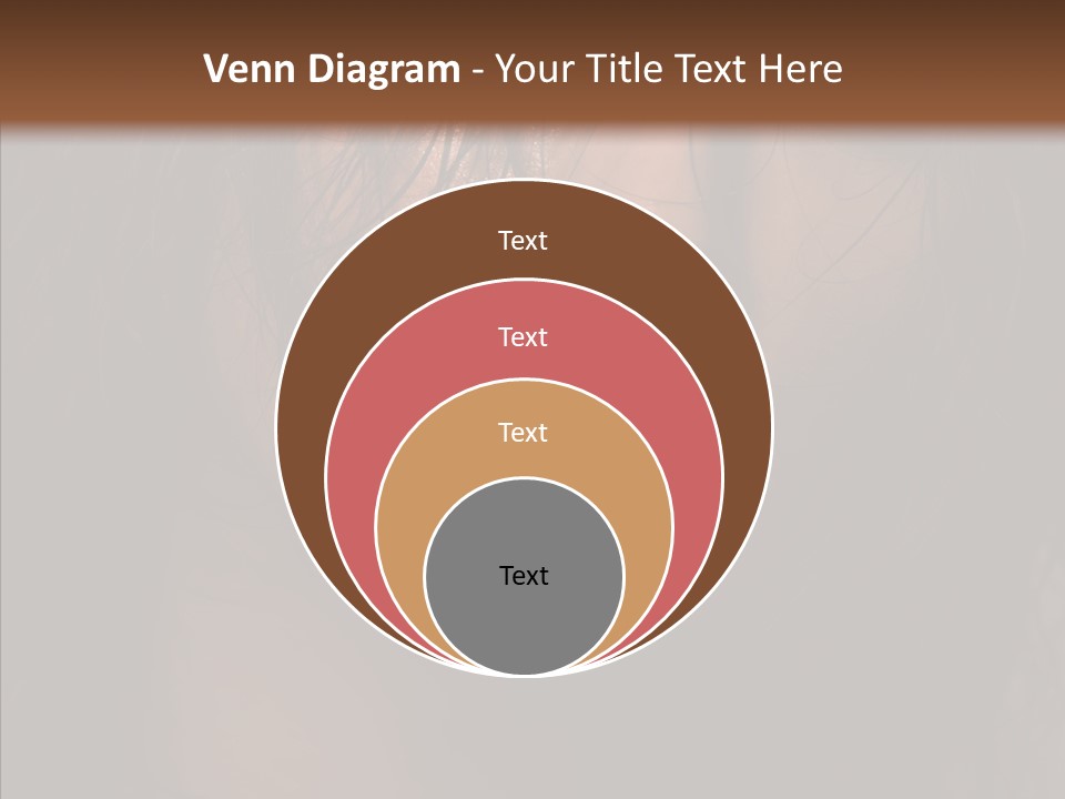 Cute Caucasian Sensuality PowerPoint Template