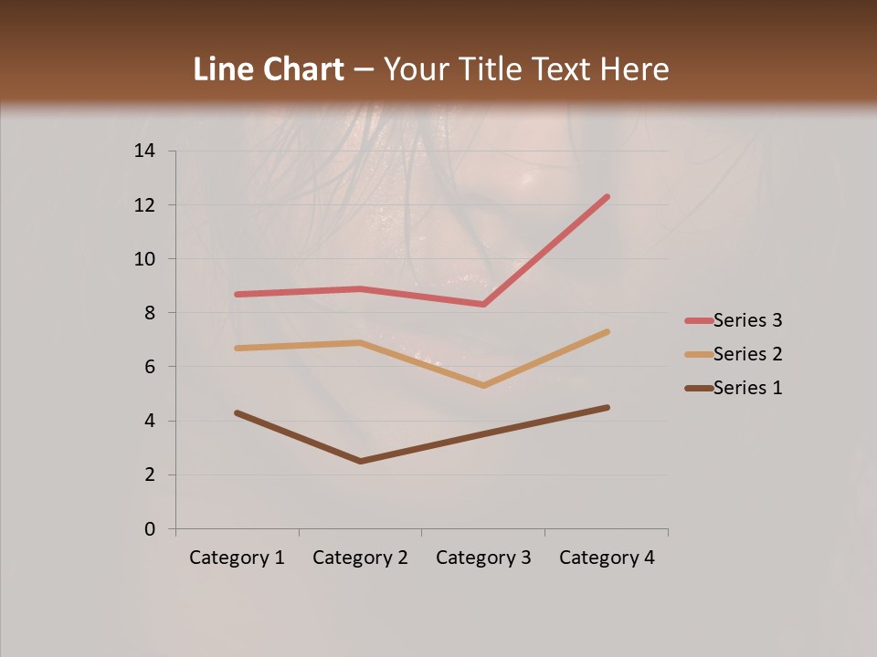 Cute Caucasian Sensuality PowerPoint Template