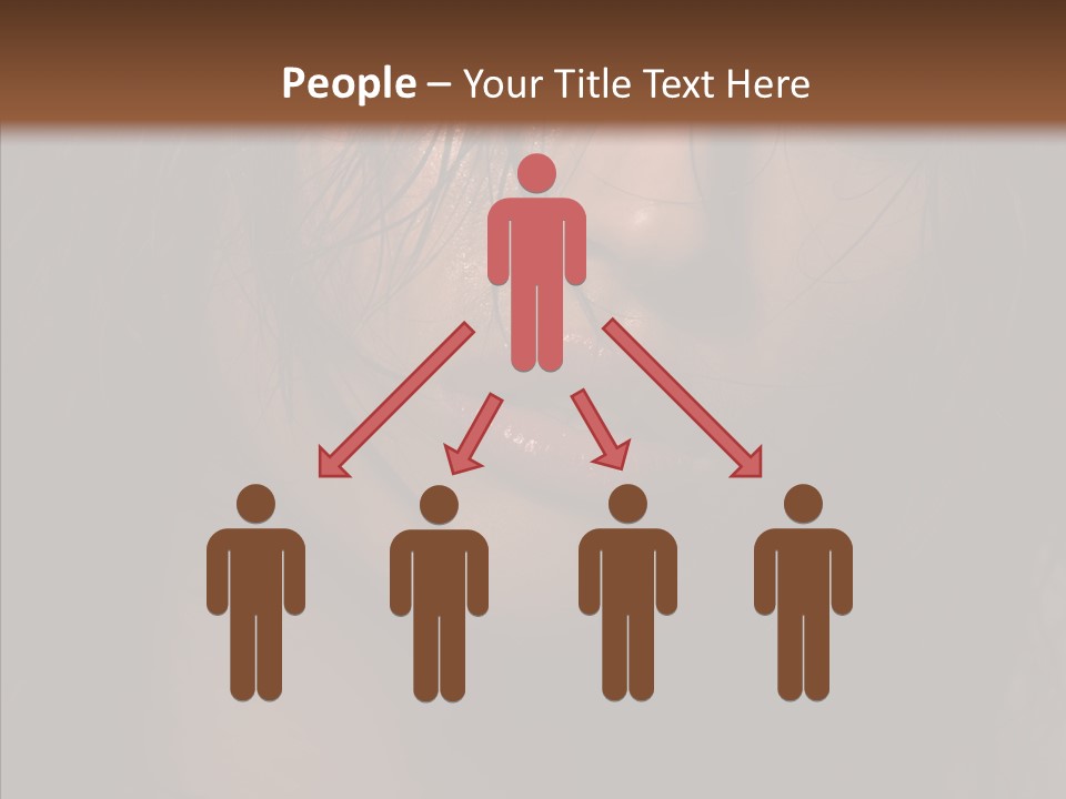 Cute Caucasian Sensuality PowerPoint Template