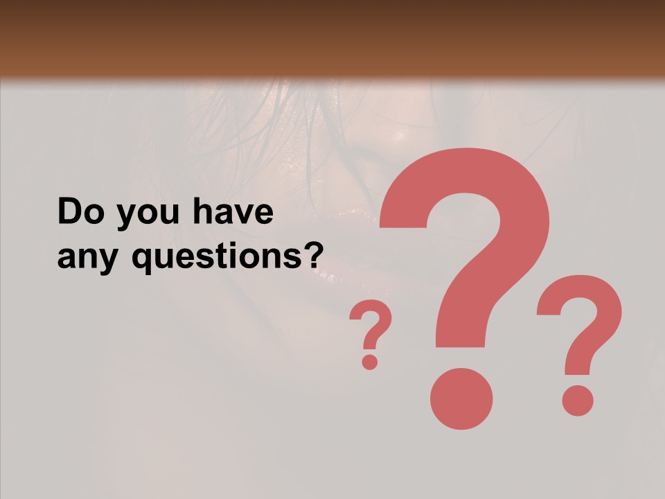 Cute Caucasian Sensuality PowerPoint Template