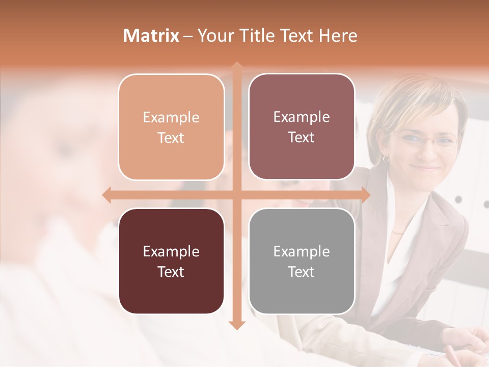 Businesspeople Corporate Team PowerPoint Template