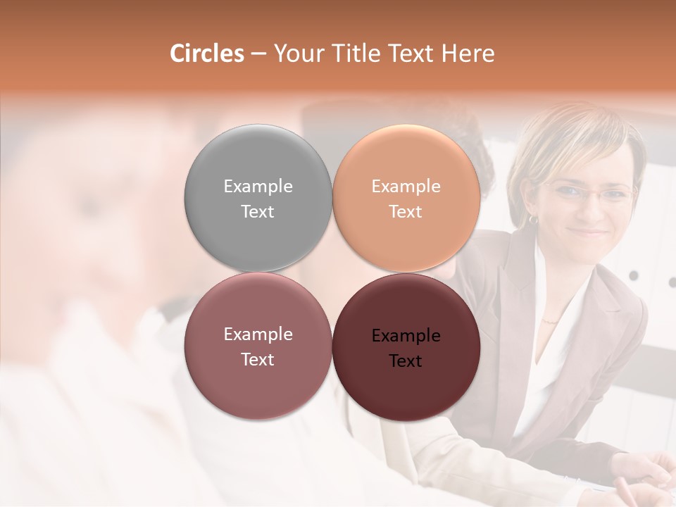 Businesspeople Corporate Team PowerPoint Template