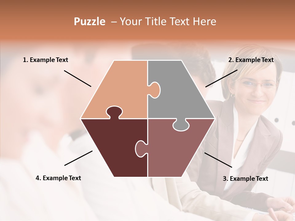 Businesspeople Corporate Team PowerPoint Template