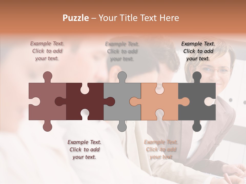 Businesspeople Corporate Team PowerPoint Template