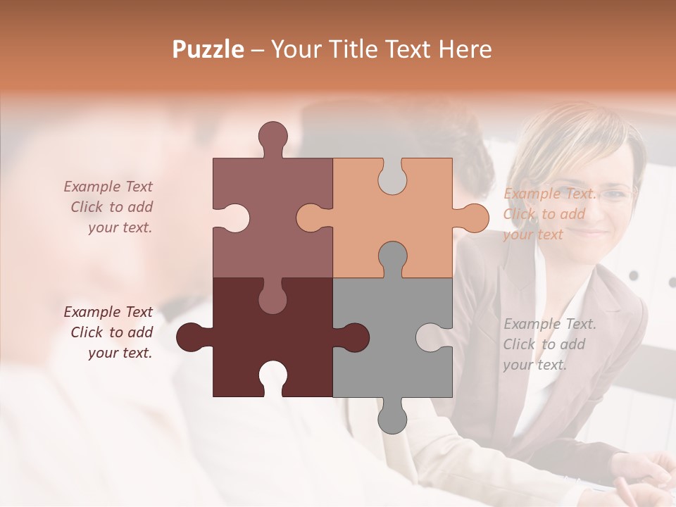 Businesspeople Corporate Team PowerPoint Template