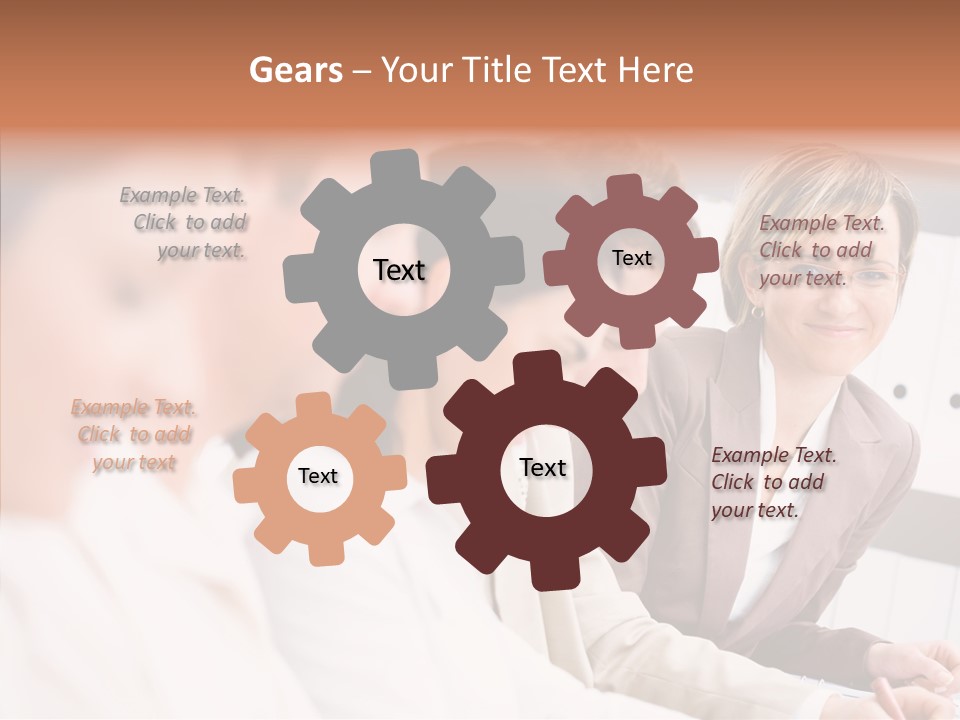 Businesspeople Corporate Team PowerPoint Template