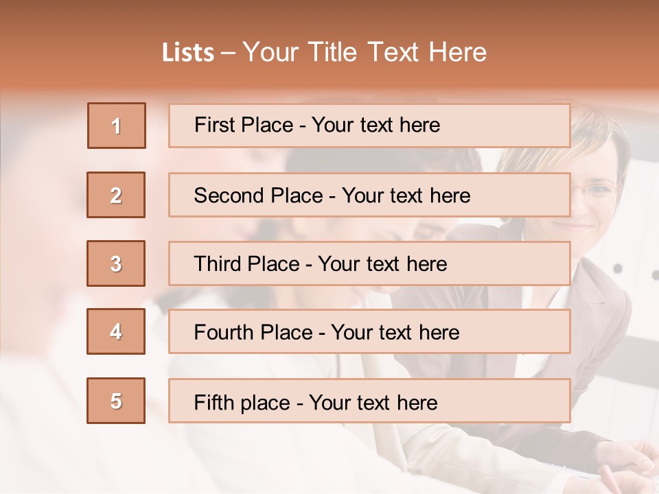 Businesspeople Corporate Team PowerPoint Template